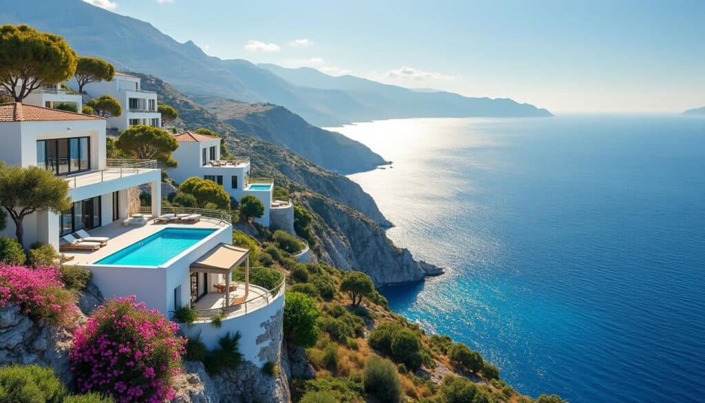 découvrez notre sélection exclusive de villas avec vue mer en crète, alliant confort, luxe et panoramas à couper le souffle pour des vacances inoubliables.