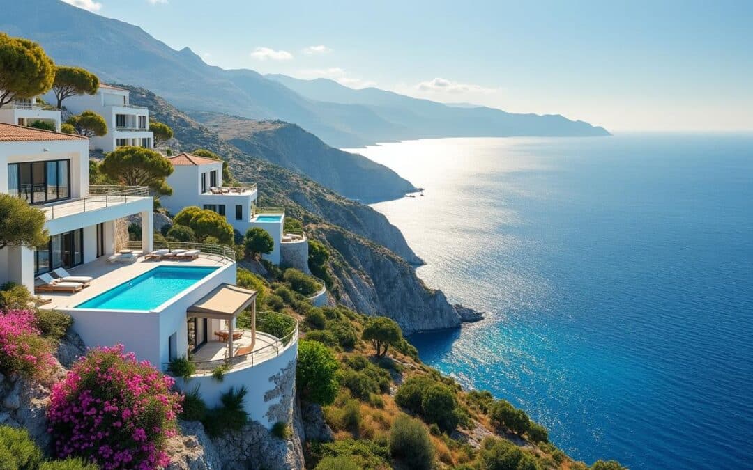 Villas avec vue mer en Crète : sélection des plus belles options