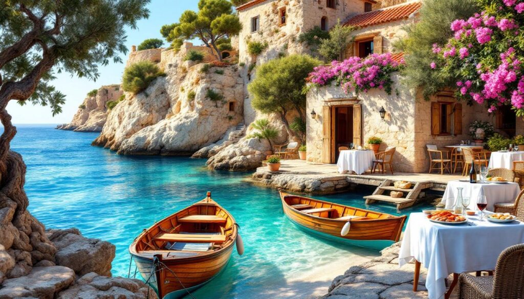 découvrez une expérience culinaire unique en crète dans une taverne accessible uniquement par la mer, où saveurs authentiques et cadre idyllique vous attendent.