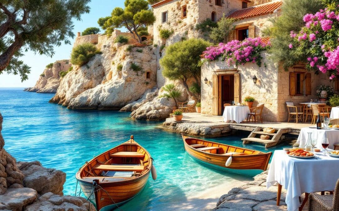 Manger en Crète dans une taverne accessible uniquement par la mer