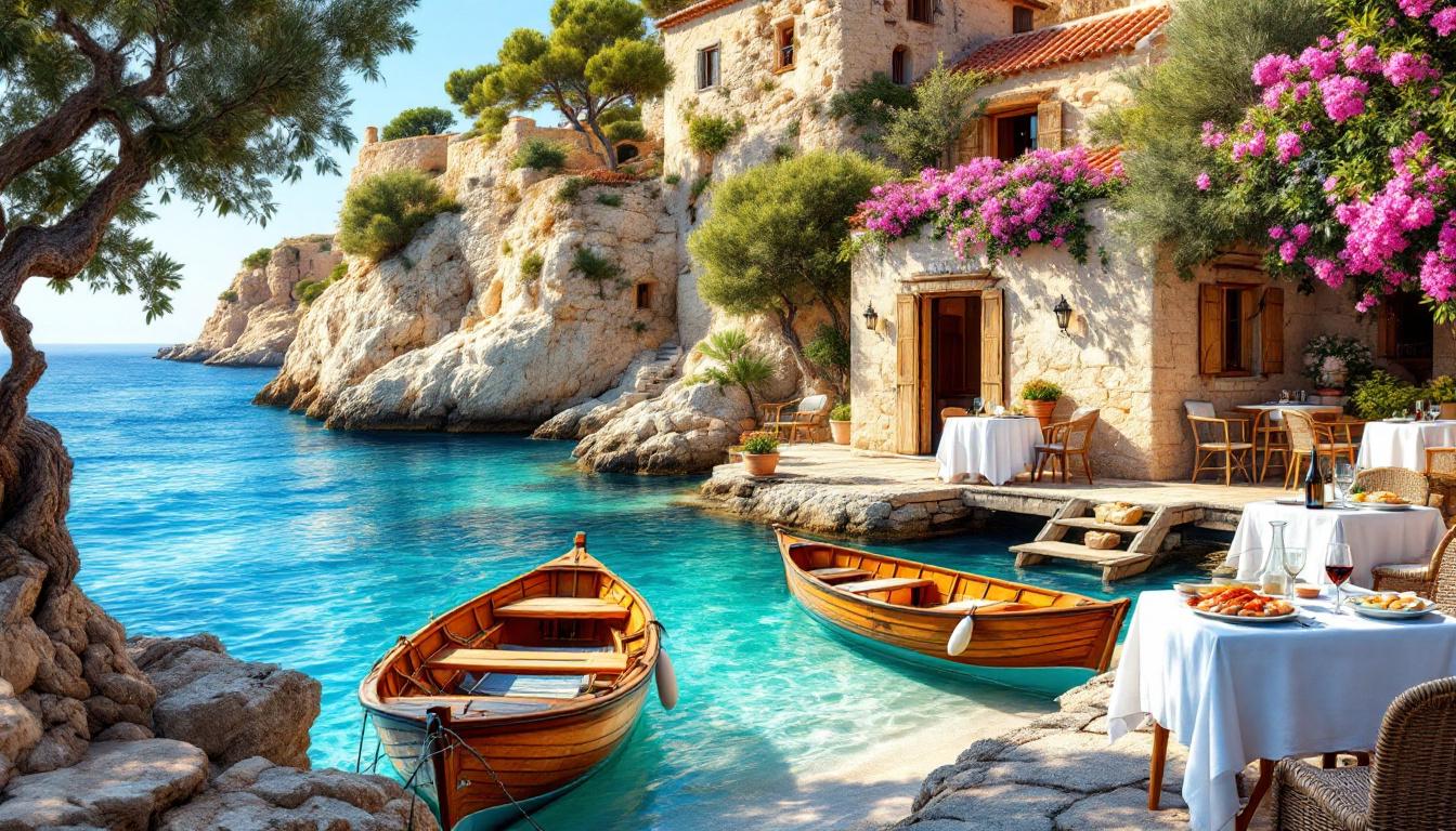 découvrez une expérience culinaire unique en crète dans une taverne accessible uniquement par la mer, où saveurs authentiques et cadre idyllique vous attendent.
